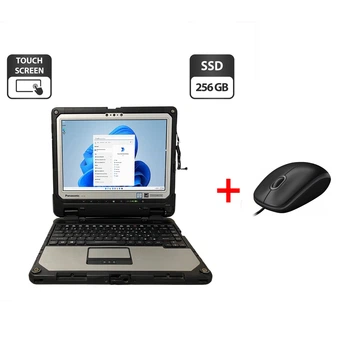 Защищенный нетбук-трансформер Panasonic Toughbook CF-33 / 12.5" (2160x1440) IPS Touch / Intel Core i7-7600U (2 (4) ядра по 2.8 - 3.9 GHz) / 8 GB DDR3 / 256 GB SSD / Intel HD Graphics 620 / WebCam / GPS / Два АКБ / Стилус б/у + Подарок Проводная мышь / USB