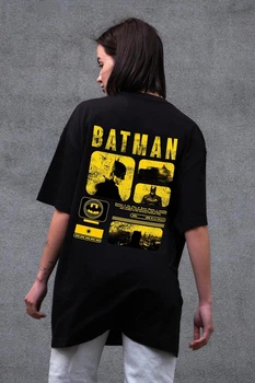 Жіноча Оверсайз Футболка Чорна З Принтом Batman Without L/XL (386682)