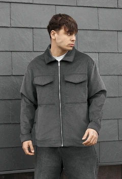 Мужская куртка стаф серая демисезонная Staff my gray L (385636)
