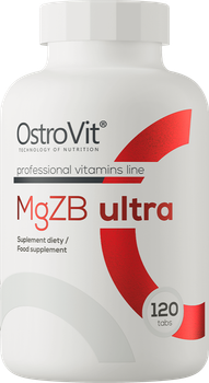 Харчова добавка OstroVit MgZB Ultra 120 таблеток (5903246220254)
