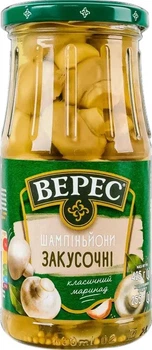 Печериці мариновані Верес Закусочні 425 г (4823105408542)