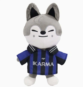 Мягкая игрушка волк Бан Чан 25 см серии KARMA Skzoo Stray kids Стрей кидс Бродячие Дети СКЗОО