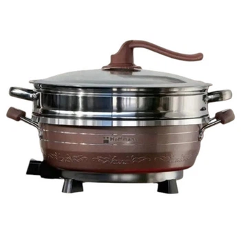 Электрокастрюля Hoffmans HM-3031 1500 Вт 8 л 32 см коричневая