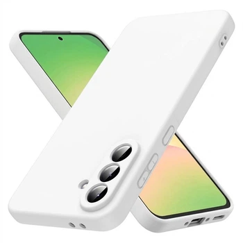 Чехол Fiji Full Soft Premium для Samsung Galaxy A36 5G (A366) противоударный бампер с микрофиброй White