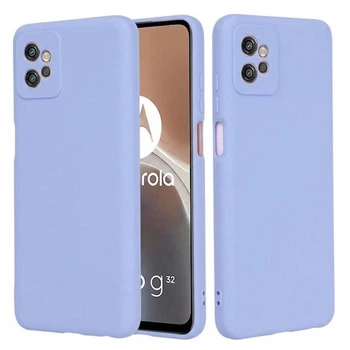 Чохол Fiji Full Soft Premium для Motorola G32 протиударний бампер з мікрофіброю Violet
