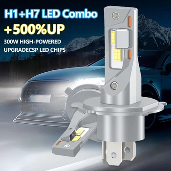 Две Светодиодные лампы H4 LED ближний / дальний 9 - 24V 24 SMD