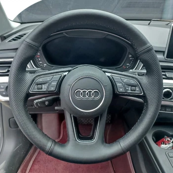 Чохол на кермо Audi A1/A3/A4/A5/Q2/Q5 2016-2022 (шкіра/перфорація) №4