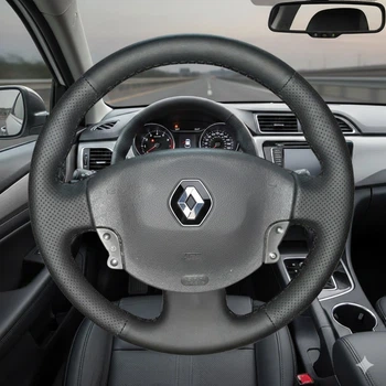 Чохол на кермо Renault Megane II/Scenic II 2003-2009 (шкіра/перфорація) №48