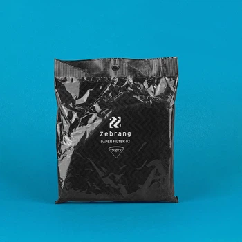 Бумажные фильтры для пуровера Hario Zebrang 02 50шт белые