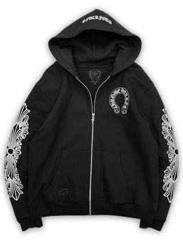 Жіноче худі з логтипом Chrome Hard Horseshoe Floral Розмір M Чорний
