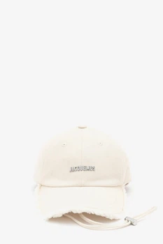 Кепка жіноча з логотипом Jacquemus Baseball Cap з бахромою Бежевий