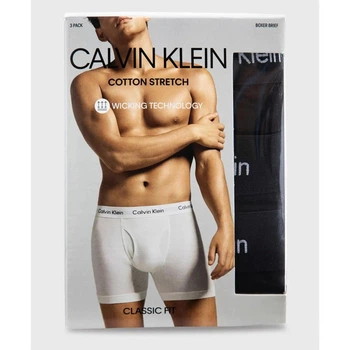 Набір чоловічих боксерів Calvin Klein бавовняний стрейч, чорні, 3 шт. M