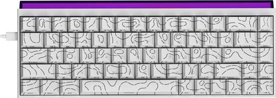 Klawiatura przewodowa Ajazz NK68 Red Switch USB White (NK68-R-S-W)