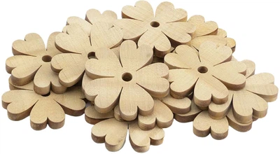 Zestaw kreatywny Budget kwiaty drewniane 20 szt 6040446 (5710903618701)