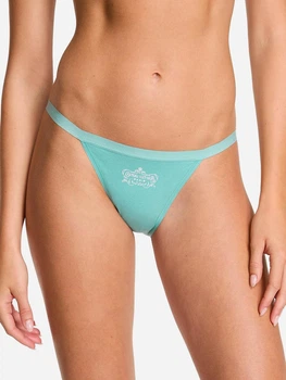 Трусики бікіні жіночі бавовняні Victoria's Secret 27152999 L Бірюзові (399752897284)