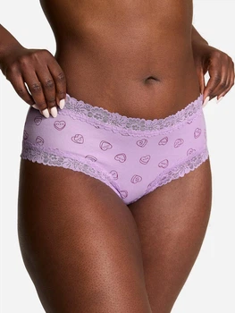 Трусики бразиліана жіночі бавовняні Victoria's Secret 27175339 L Бузкові (2248174421654)