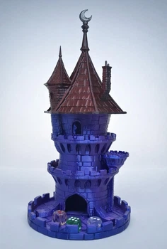 Вежа для кубиків "Вежа Чаклуна" Dice Tower Металевий відблиск
