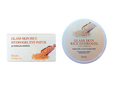 Гидрогелевые патчи Esfolio под глаза с коллагеном Glass Skin Rice Hydrogel Eye Patch 90г