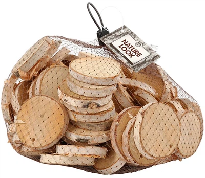 Zestaw kreatywny Creativ Company Nature Look drewniane krążki z otworem 500 g 6022941 (5712854411639)