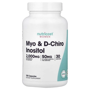 Мио-инозитол + D-хиро инозитол Nutricost Women Myo&D-Chiro Inositol 500 мг 120 капсул в упаковке (VMD-1207375)