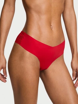 Трусики танга жіночі Victoria's Secret 445387627 S Червоні (1159857140)