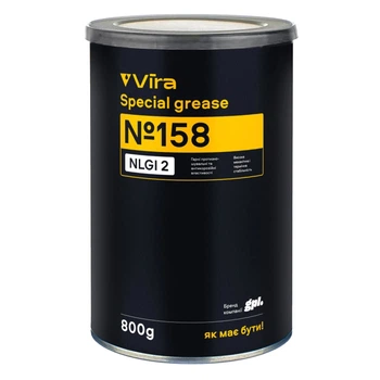 Смазка для подшипников VIRA № 158 пластичная литиевая синяя 800 г (VI0603)