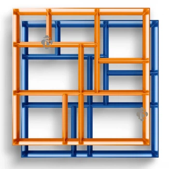 Форма 2шт Садової доріжки 400x400x40 Брук 2 шт. Верес-2007