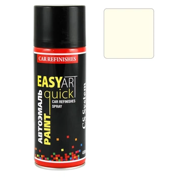 Эмаль автомобильная CS SYSTEM Easy Art Quick Paint 201 Белая глянцевая аэрозоль 400 мл