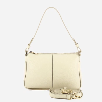 Torebka crossbody damska skórzana IUNTOO 13186-16O Mleczna (800070358116)