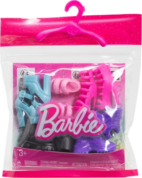 Набір Barbie із 5 пар стильного взуття (HWV71)