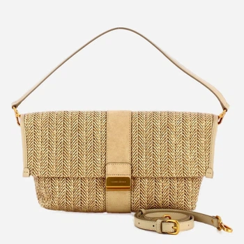 Сумка крос-боді через плече жіноча середня Gianni Chiarini BS-12246/COMM-PGLSPG-211 Бежева (800070354412)