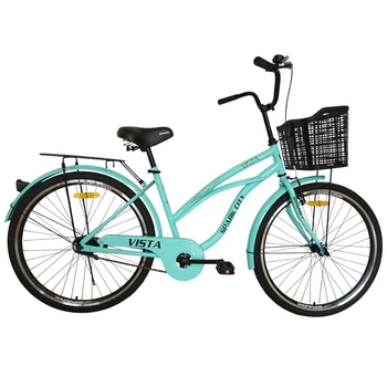 Велосипед SPARK CITY VISTA 26`` ст17 жв с корзиной бирюзовый