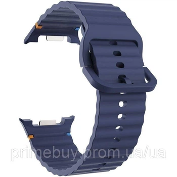 Силіконовий ремінець для Samsung Galaxy Watch 8 / 44mm – Зручність і стиль у синьому кольорі