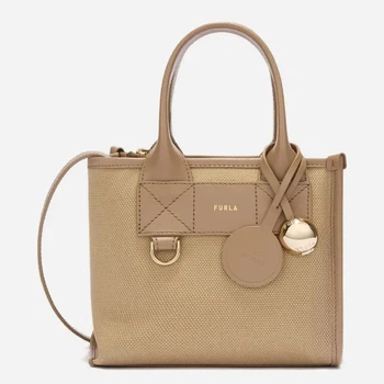 Torebka crossbody damska materiałowa Furla WB02068BX20934947S1007 Beżowa (800070357829)