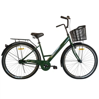 Велосипед SPARK CITY LIRA 28`` ст18 жв с корзиной зелёный