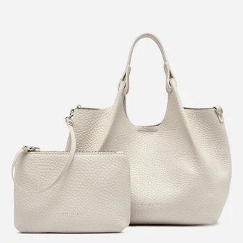 Zestaw (torebka + kosmetyczka) damski skórzany Gianni Chiarini BS-9719-RNGDBL-T.U.-211 Piaskowy (800070354423)