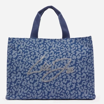 Torebka shopper damska materiałowa Liu Jo 2A6026D3200-78365 Niebieska (800070353914)
