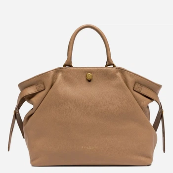 Сумка шопер жіноча з натуральної шкіри Gianni Chiarini BS-11891/COMM-GRN-5313 Бежева (800070354406)