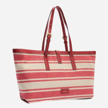 Torebka shopper damska materiałowa Furla WB02007BX43534028S1007 Czerwona (800070358034)