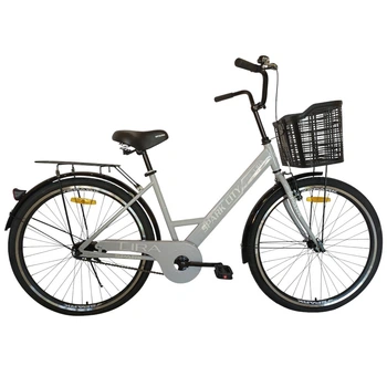 Велосипед SPARK CITY LIRA 26 ``ст17 жв з кошиком сірий