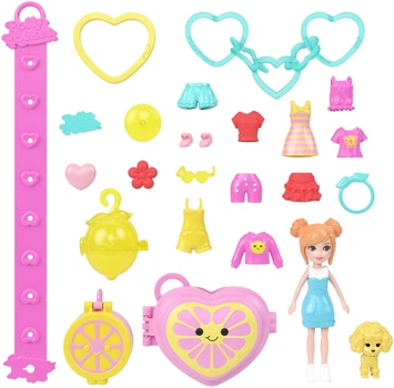 Набор-подвеска Polly Pocket с мини-модницей Фруктовый стиль в ассортименте (JKR51)