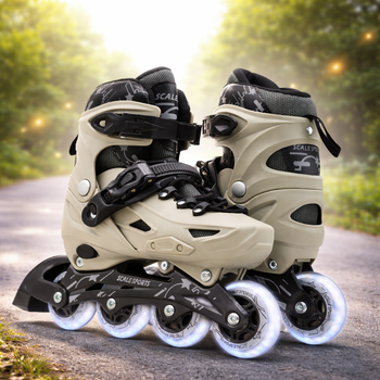 Детские ролики Scale Sports Gray LF 605 регулируемый размер 29–33