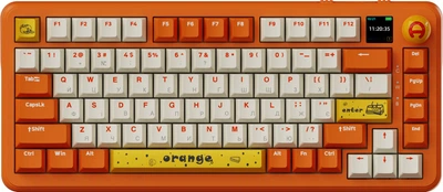 Klawiatura bezprzewodowa Ajazz AK820 MAX PLUS Avocado Switch USB RGB Orange (AK820MAX PLUS-AS-OW)