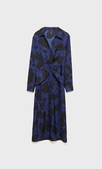 Сукня Stradivarius синій в візерунки YZTXN281 XS