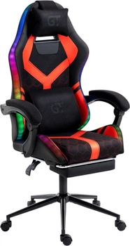 Кресло геймерское GT RACER X-2336 RGB Black/Red