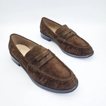Лофери DANLER 39(р) Темно-Коричневий Замшa 0-1-1-AM-1178-1-Y-19S