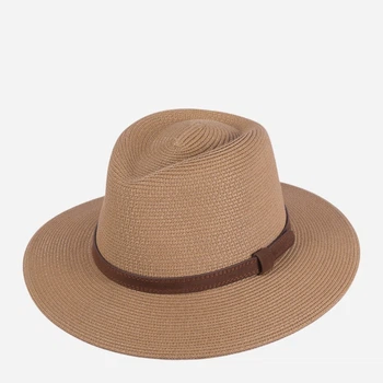 Шляпа женская VILSS Кения LU-079-02 56-58 Темно-бежевая/Коричневая (ROZ6501087008)
