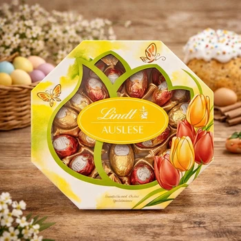 Подарочный набор шоколадных яиц Lindt Auslese 288 гр