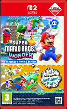 Gra Nintendo Switch 2 Super Mario Bros. Wonder + Meetup in Bellabel Park (Kartridż) (045496313913)