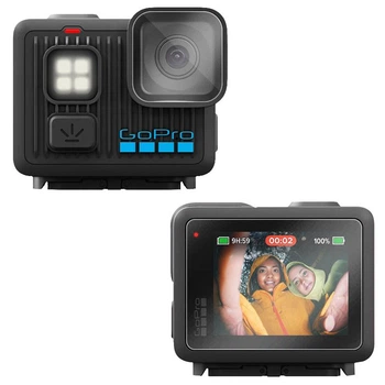 Комплект для экшн-камеры GoPro LIT HERO - защитное стекло (твердость 9H, закругление краев 2,5D, толщина 0,3мм) на экран и объектив (19802)